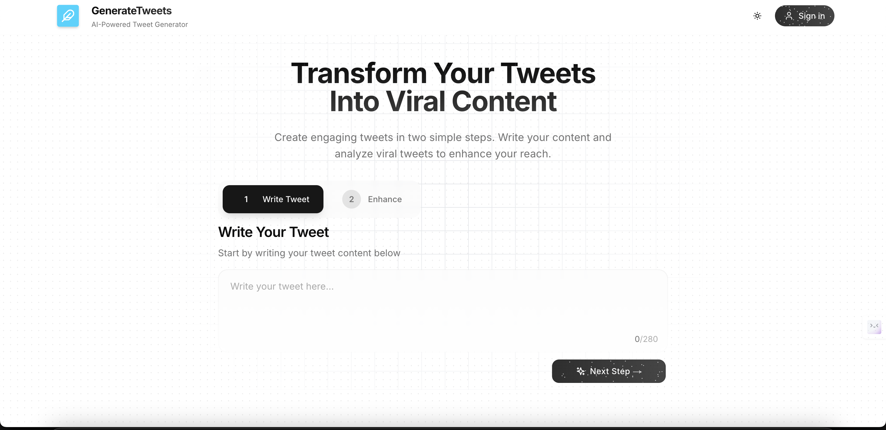 "Transform Your Tweets into Viral Content with AI-Powered Insights"
